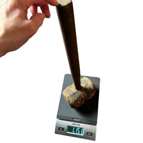 Antique Wooden Mallet Hammer Primitive Tool - Picture 11 of 12